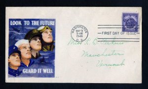 # 940 First Day Cover addressed with Minkus cachet - 5-9-1946 - # 2