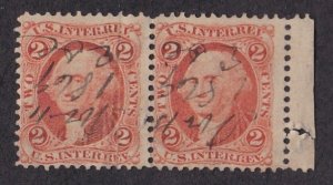 United States # R15c, U.S. Internal Revenue, 2 cent, Pair, perf,  Used