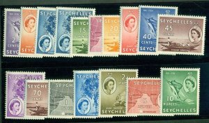 SEYCHELLES #173-80,82-90, Complete set (except for #181), og, LH, VF Scott $85