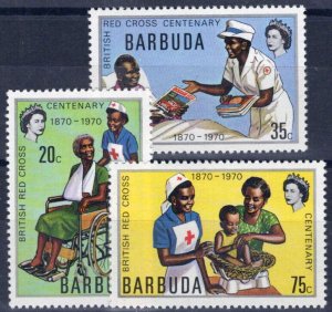 ZAYIX Barbuda 89-91 MNH British Red Cross Medical 062723S52M