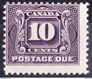CANADA 1932 KGV 10c Postage Due Bright Violet SGD13 MH cv £65