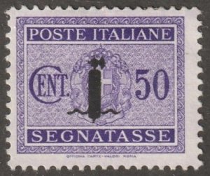 Italy, Stamp, Scott#J7,  mint, hinged,  Postage Due,  I.S.R., 50