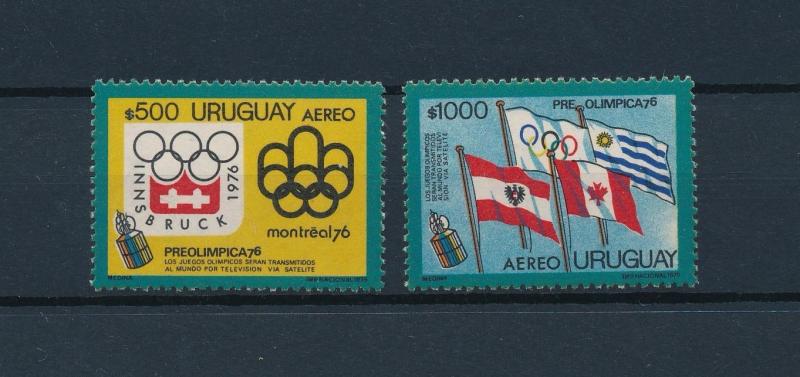 [55122] Uruguay 1975 Olympic games Flags from sheet MNH