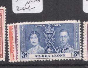 Sierra Leone Coronation SG 185-7 MNH (4dmj)