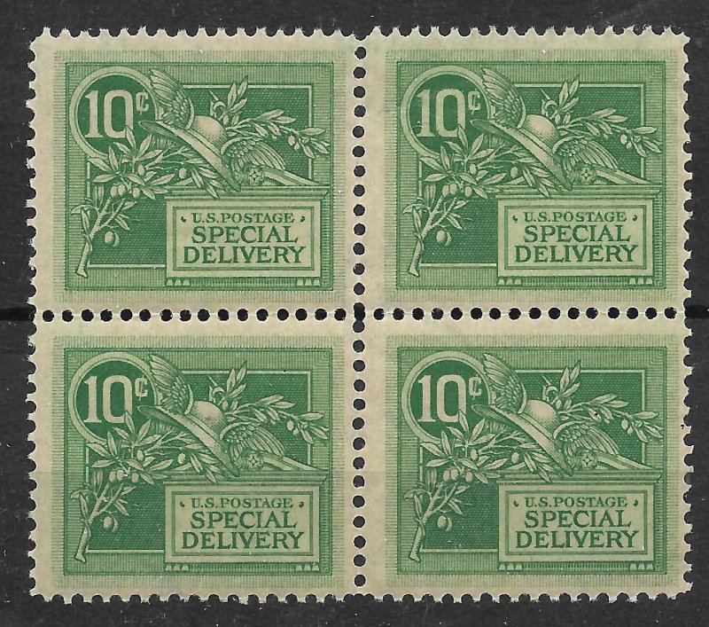 Doyle's_Stamps: MNH Block of 4 -- 1908 10c Special Delivery Stamp -- Scott #E7**