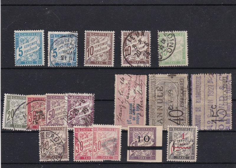 France Postage Due and Revenue Stamps Ref 31737