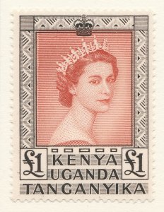 KENYA UGANDA AND TANGANYIKA 1954-59 £1MH* Stamp A30P4F40652-