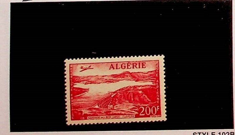 ALGERIA Sc C12 NH ISSUE OF 1957 - BENI BAHDEL DAM