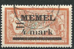 Memel 31 Used VF 1920 SCV $3.75