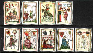 Liechtenstein-Sc#359-67-unused NH set-Minnesingers-1961-2