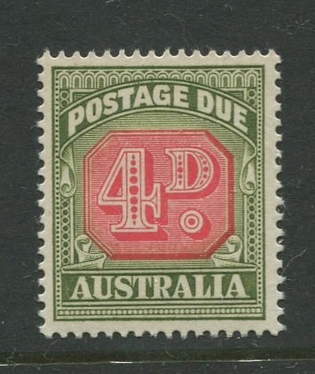 Australia - Scott J89 - Postage Due Issue -1958- No Wmk - MNH -Single 4d stamp