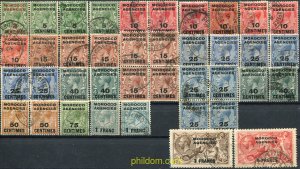 778792 USED MARRUECOS Agencia Britanica 1918 SELLOS DE GRAN BRETAÑA DEL 1912...