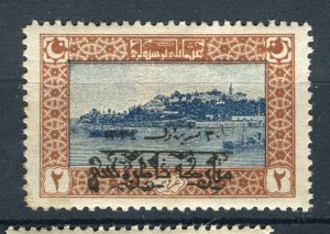 TURKEY; 1919 early Armistice Optd. issue Mint hinged value