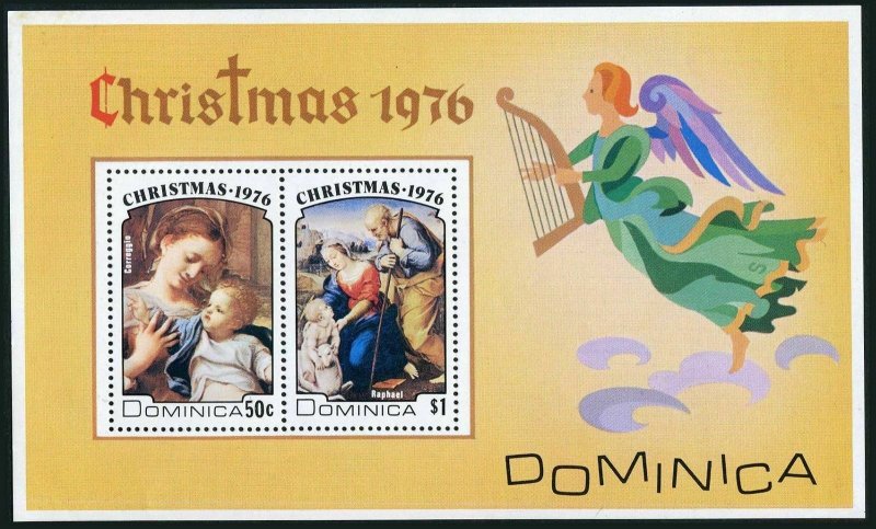 Dominica 502-508,509,MNH.Michel 505-511,Bl.39. Virgin-Child,by Giorgoine,Raphael
