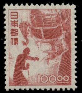 JAPAN #435, 100y carmine lake, og, NH somewhat dried, scarce, Scott $600.00