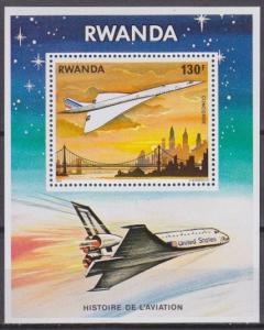 1978	Rwanda	960/B84	Space Shuttle 	5,00 €