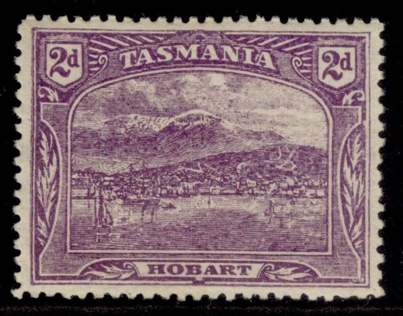 AUSTRALIA - Tasmania EDVII SG251f, 2d bright reddish violet, LH MINT. Cat £14.