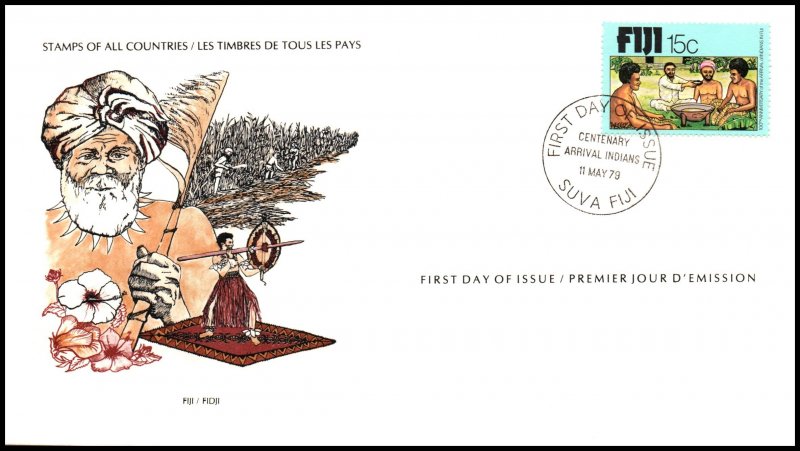 Fiji 402 U/A FDC