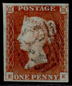 GB QV SG8, 1d red-brown, FINE USED. Cat £35.  EE