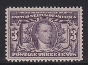 325 XF never hinged nice color cv $ 190 ! see pic !