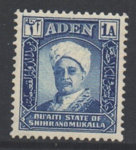 Aden Mukalla Scott 3 - SG3, 1942 Sultan 1a MH*