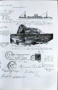 Gibraltar THE LINK WITH THE SEA Ships Shipping Maritime Postal History Paquebot