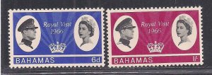 BAHAMAS SC# 228-29   FVF/MLH  1966