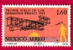 MEXICO SCOTT#C590 1978 WRIGHT BROTHERS PLANE - USED