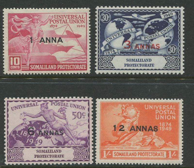 Somaliland Prot.-Scott 112-15 - UPU -1949 - MLH- Set of 4 stamps