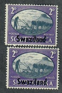 Swaziland #39a - 39b Mint Hinged singles