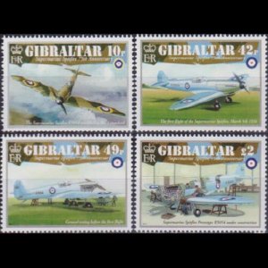 GIBRALTAR 2011 - Scott# 1296-9 Spitfire Planes Set of 4 NH