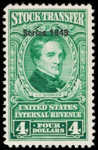 U.S. REV. DATED GREENS RD300  Mint (ID # 118065)