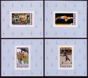 Niger Summer Olympics Moscow 1980 4v Deluxe SG#797-800 MI#695-698