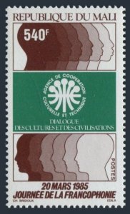 Mali 523, MNH. Mi 1045. Cultural & Technical Cooperation Agency, 15th Ann. 1985.