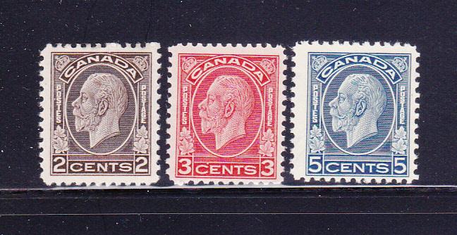 Canada 196-197, 199 MNH King George V