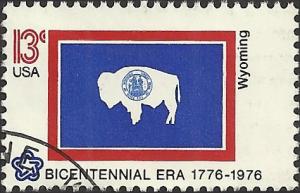 # 1676 USED STATE FLAG WYOMING
