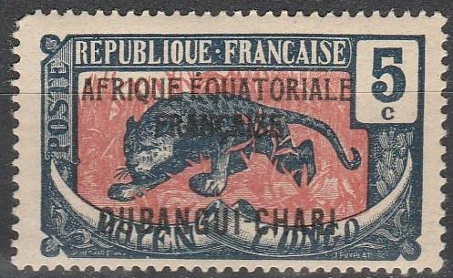 Ubangi-Chari #44 F-VF Unused (V3114)