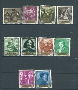 Spain 893-902 MNH cgs