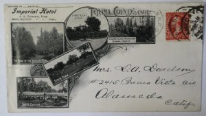 1903 Tehama County California Bartlett Pear Railroad Logging RPO Alameda Cover