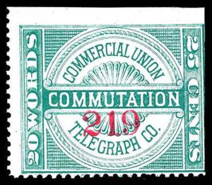 U.S. TELEGRAPH 8T2  Mint (ID # 80365)