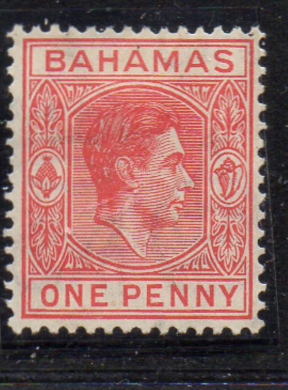 Bahamas Sc 101 1938 1d carmine George VI stamp mint