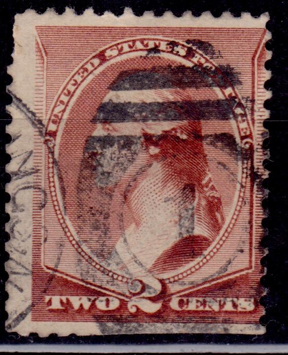 United States, USA, 1883, Washington, 2c, Scott# 210, used
