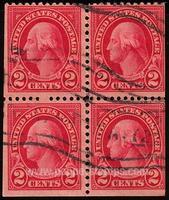 United States of America #554 Used Block - Sheet - 1922 2c.