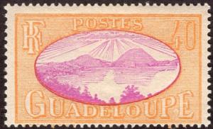 Guadeloupe 107 - Mint-H - 40fr Saint's Roadstead (1928) (cv $0.40)