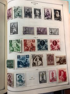 INTERNATIONAL COLLECTION IN SCOTT ALBUM – PORTUGAL TO RUSSIA – 423335