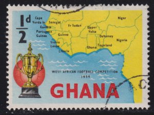 Ghana 61 Map and Gold Cup 1959