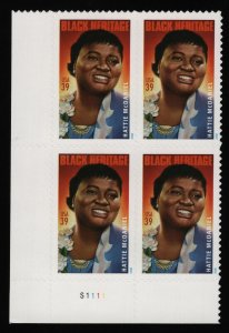 #3996 39c Hattie McDaniel, Plate Block [S1111 LL] Mint **ANY 5=FREE SHIPPING**