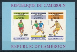 [112826] Cameroon Cameroun 1984 Football soccer European Cup Imperf. Sheet MNH