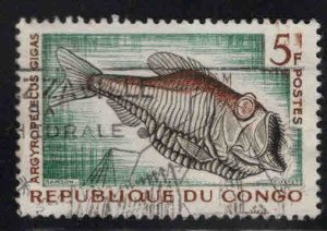 Congo Peoples Republic Scott 100 Used Ex French Congo  Fish Stamp