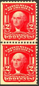 U.S. #319 MINT PAIR OG NH